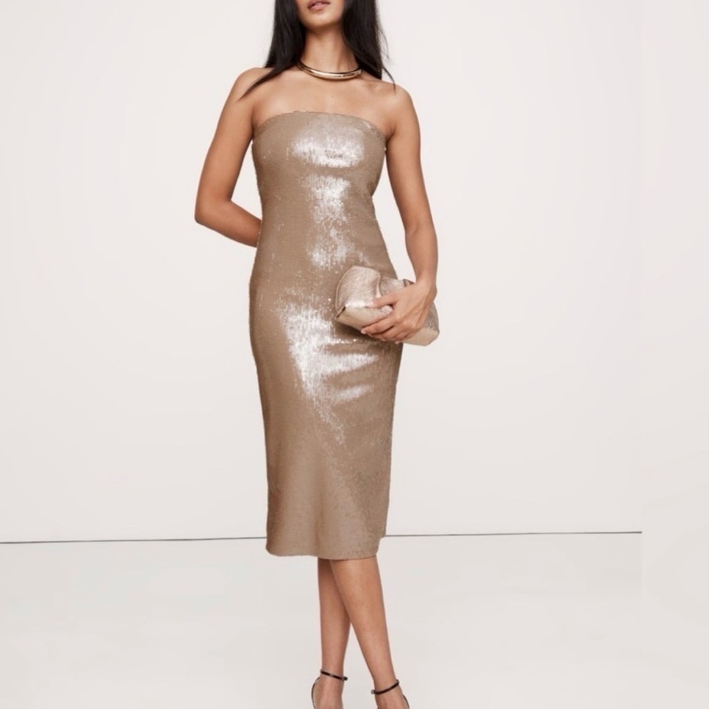 Banana Republic Sparkling Strapless Dress